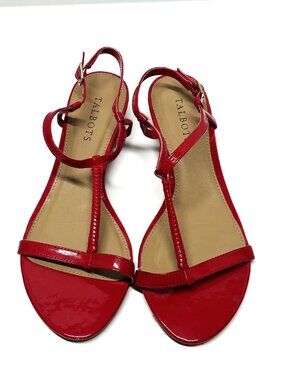 Talbots red strappy summer sandal in size 8.5